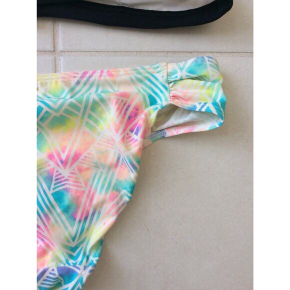 Victoria's Secret Pink Swim Bikini Swimwear Triangle Top Print Swimsuit - Picture 12 of 13